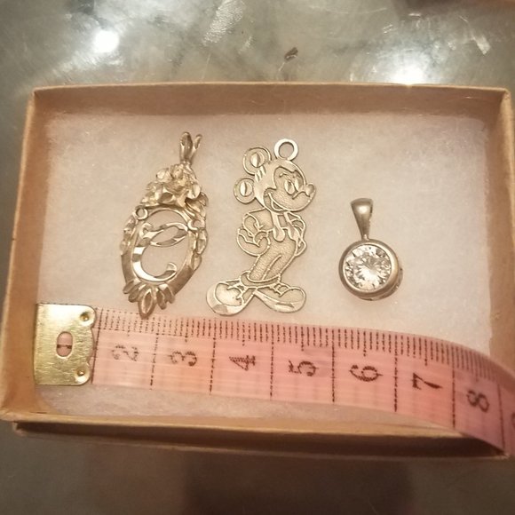 Mickey Mouse Silver Pendant / Charm - Picture 5 of 8